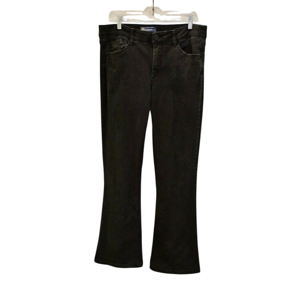 Democracy High-Rise Black Bootcut Jeans Sz. 12 slight fading. 

D-2